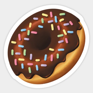 choco frosted donut Sticker